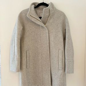 J Crew Cocoon Coat in Grey Wool